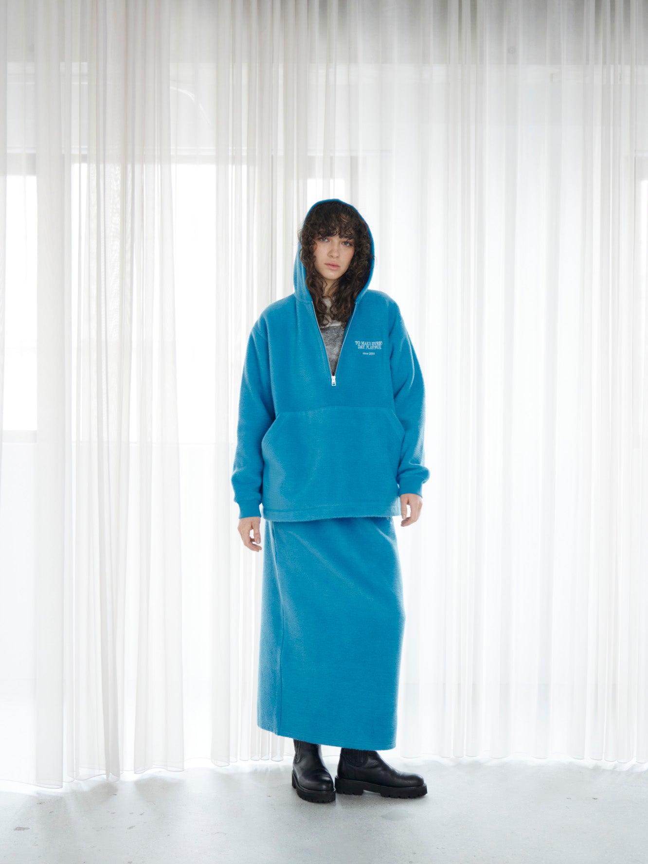 Embroidery Boa Skirt