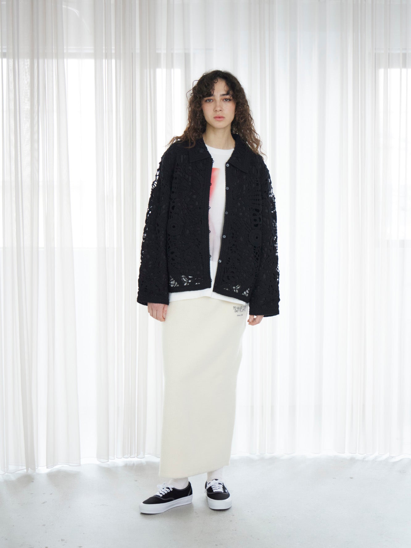 Embroidery Boa Skirt