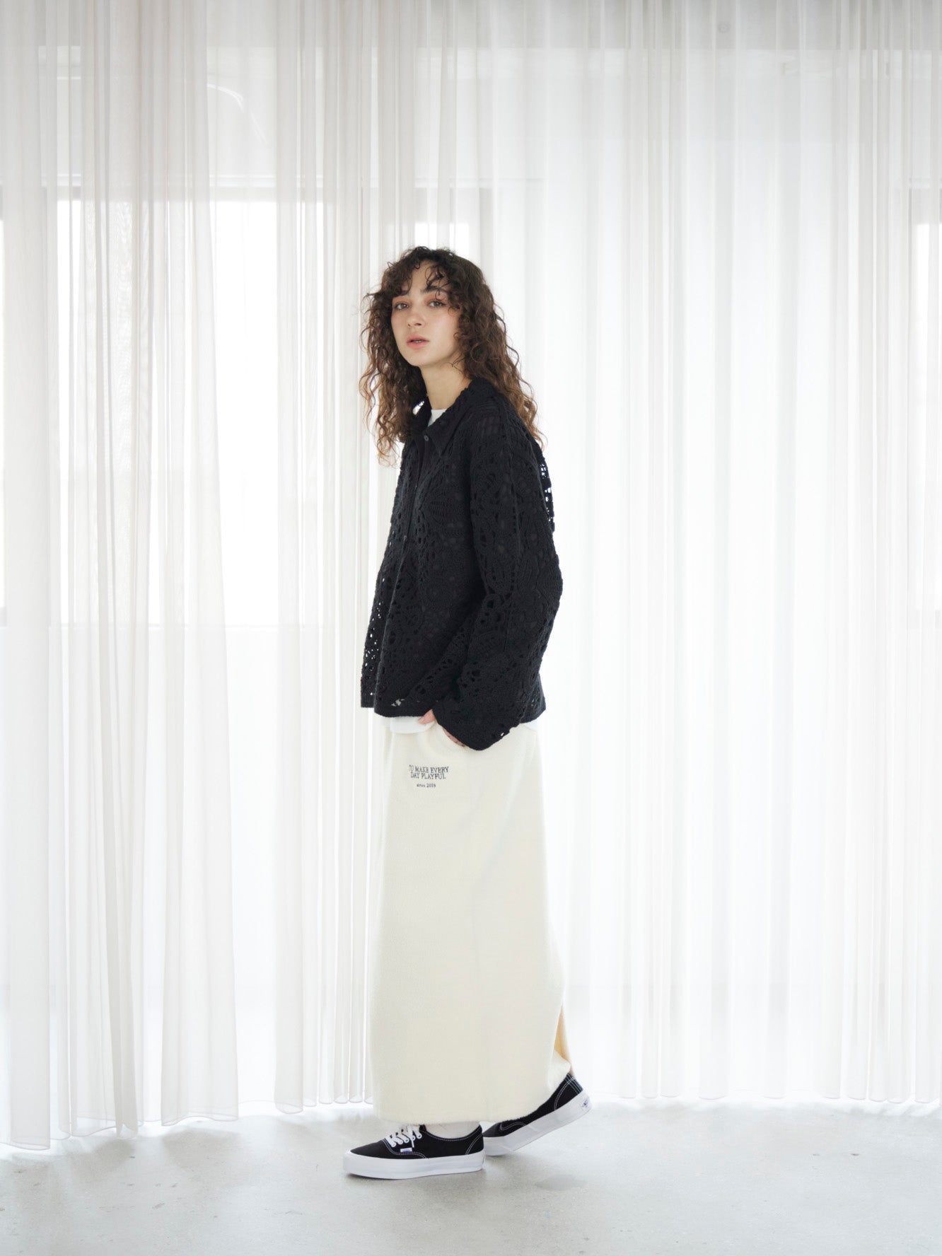 Embroidery Boa Skirt