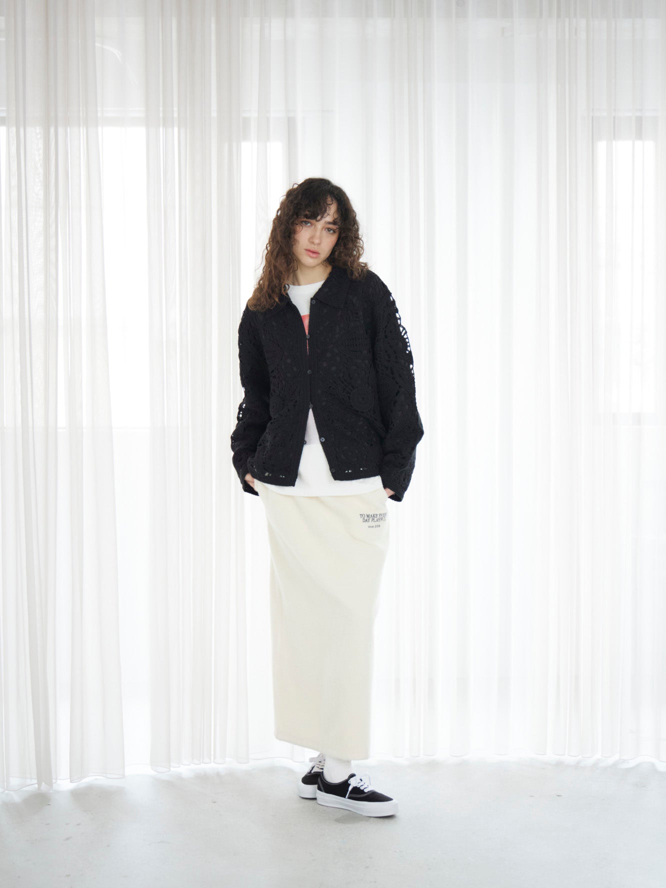 Embroidery Boa Skirt