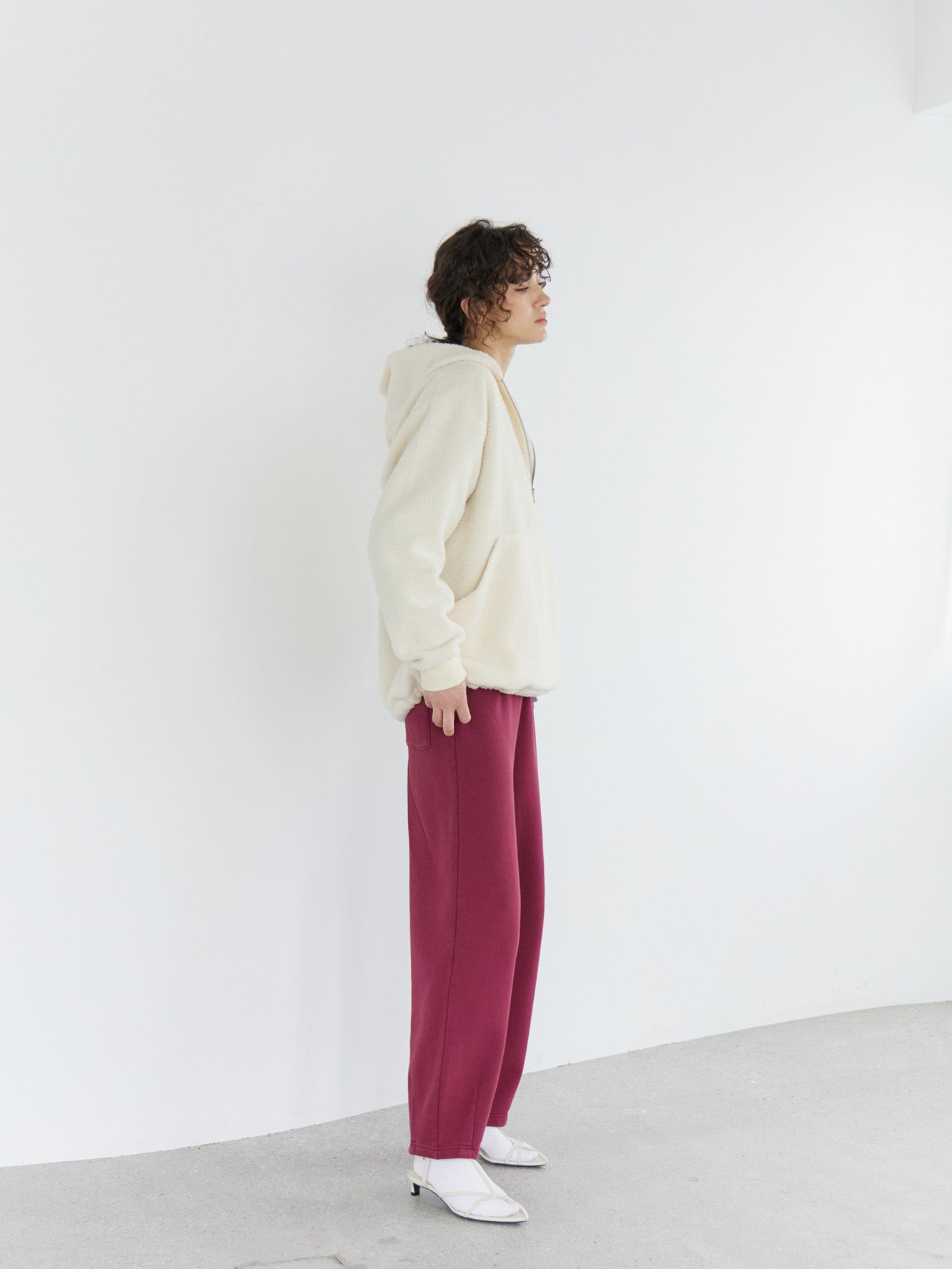 Embroidery Boa Hoodie