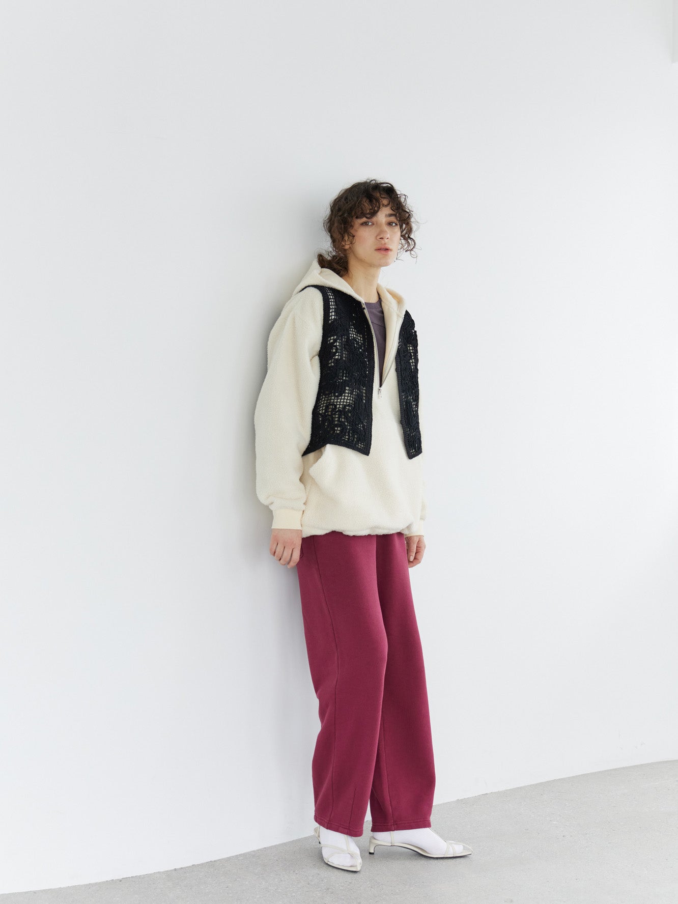 Tucked hem Sweat Pants