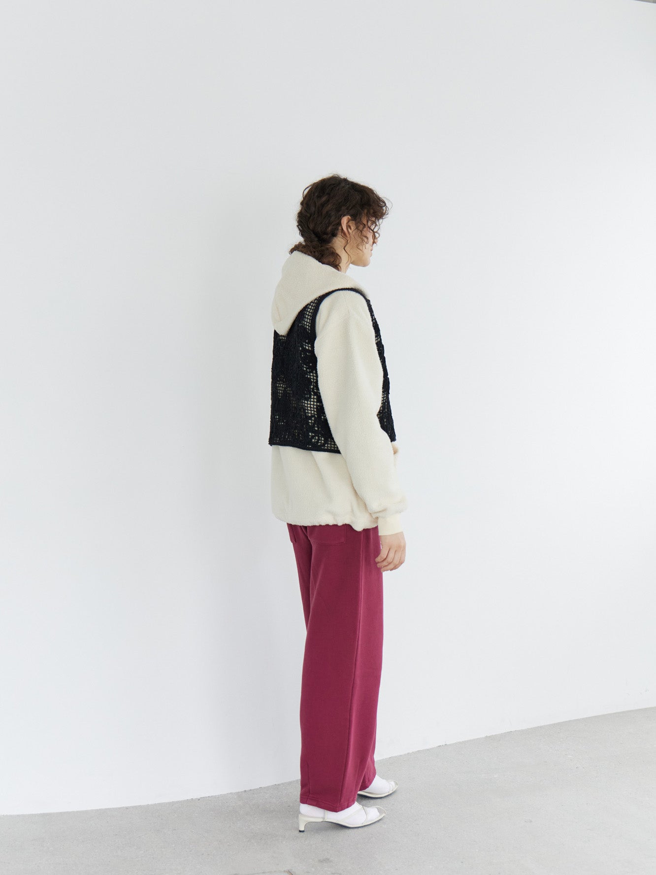 Embroidery Boa Hoodie