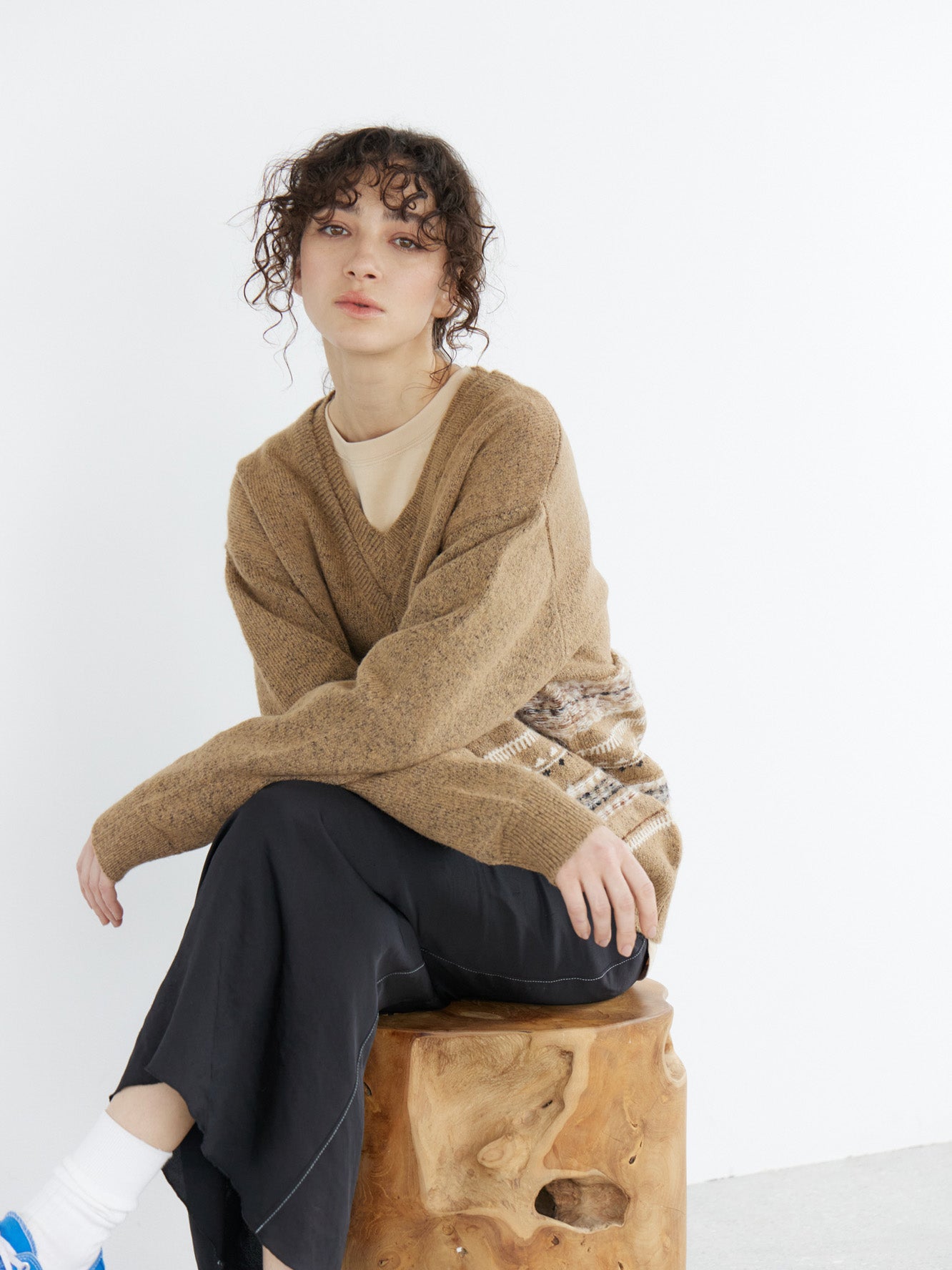 Double Neck Fair Isle Knit