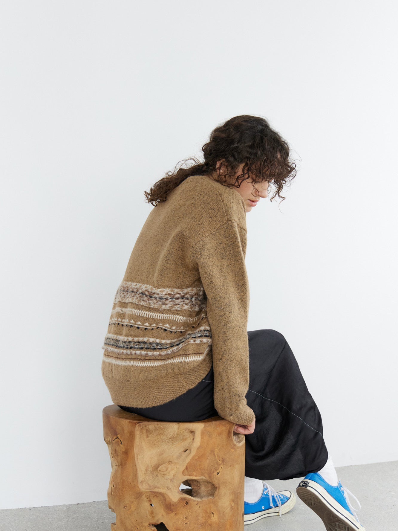 Double Neck Fair Isle Knit
