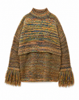 Mix colour yarn high neck PO