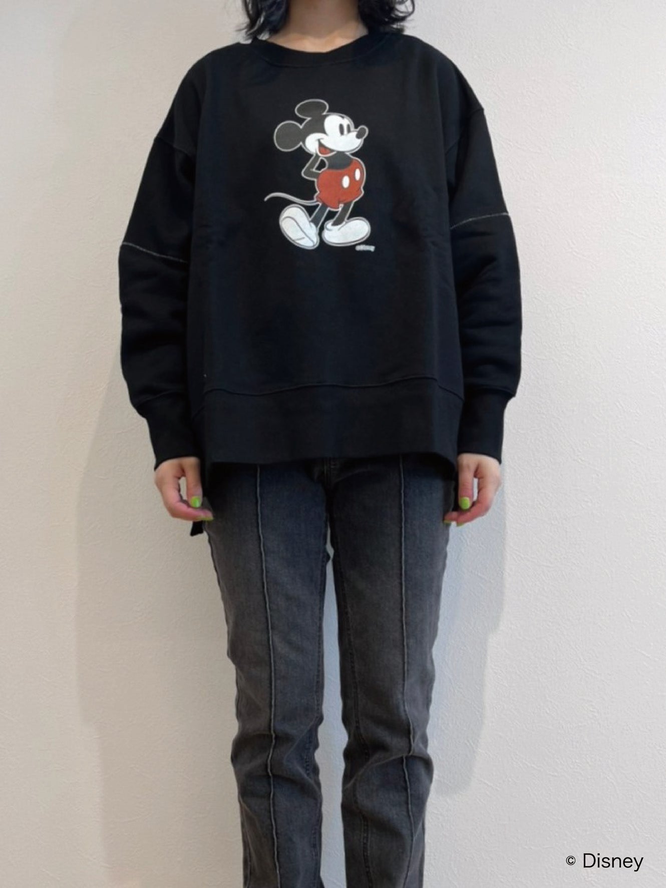 Side bents sweat ［Mickey Mouse］