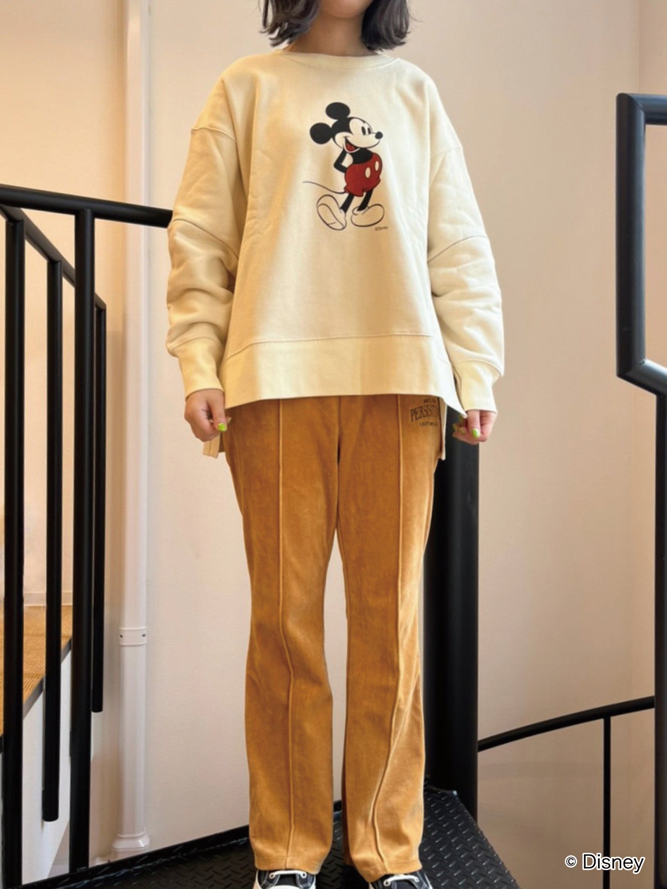 Side bents sweat ［Mickey Mouse］