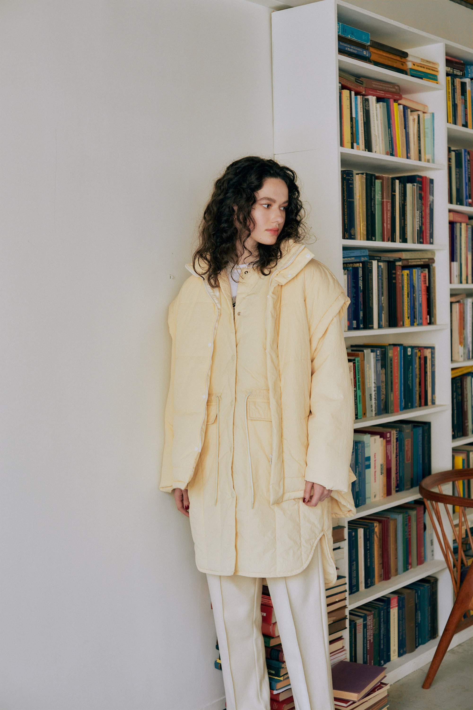 Quilting no collar coat – +81BRANCA