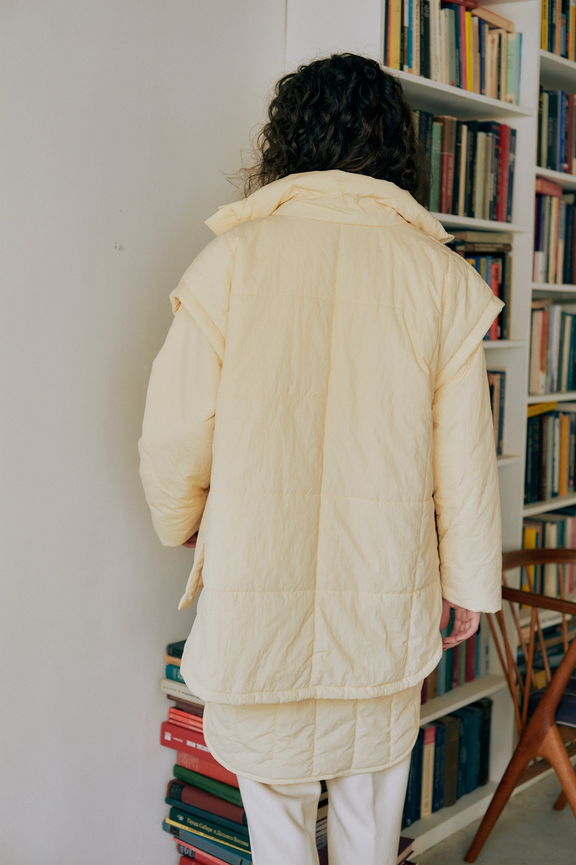 Quilting no collar coat – +81BRANCA