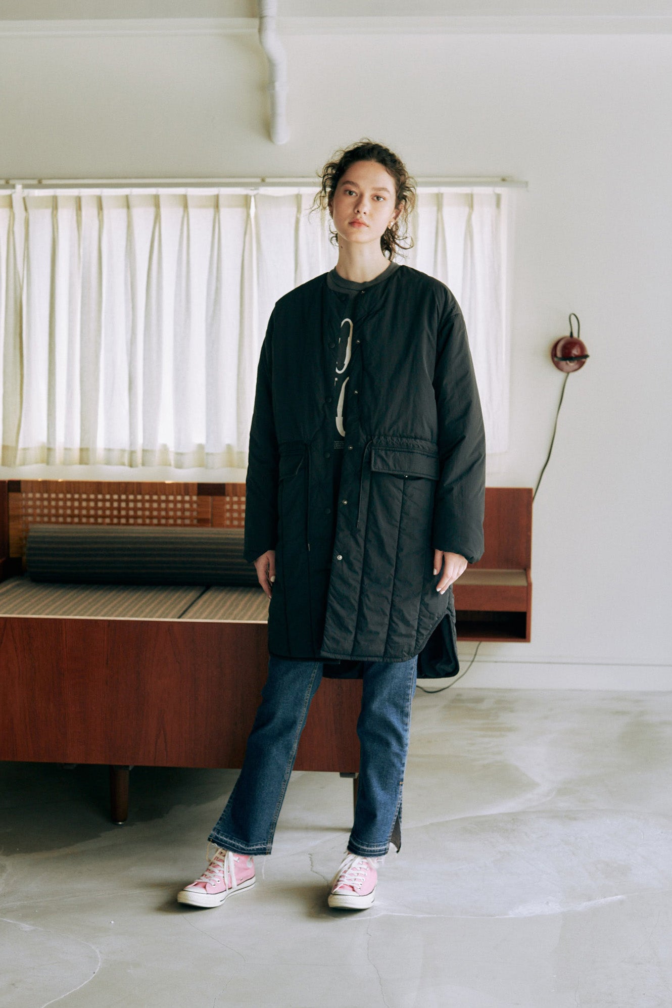 Quilting no collar coat – +81BRANCA