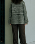 Mix colour yarn high neck PO
