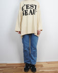 C `EST BEAU''  big tee