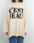 C `EST BEAU''  big tee