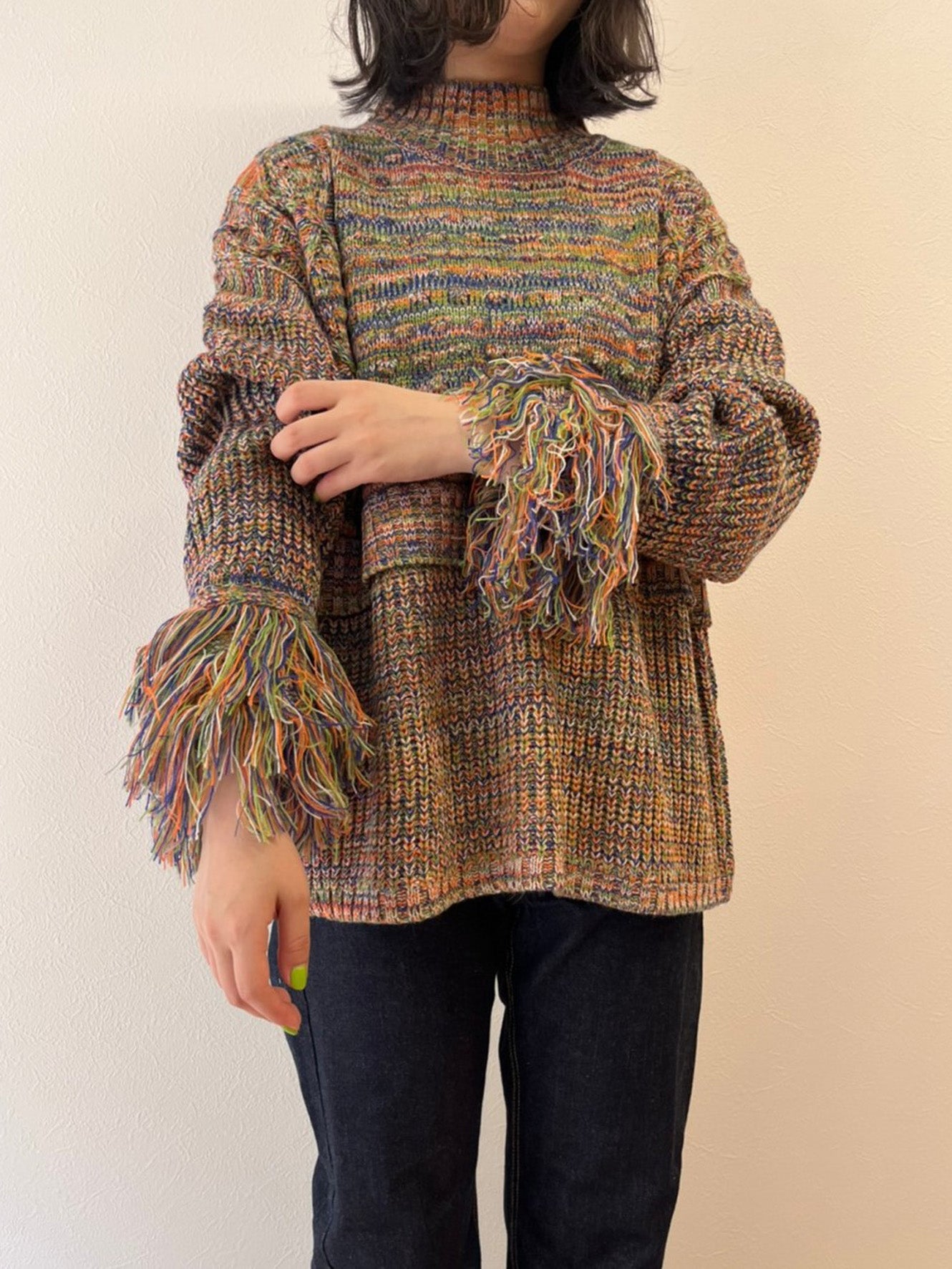 YENN FANCY YARN PO プルオーバー ミックスカラー 配信 YENN FANCY YARN PO プルオーバー ミックスカラー 配信 - メルカリ
