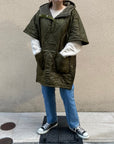 Quilting anorak Poncho