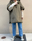 Quilting anorak Poncho