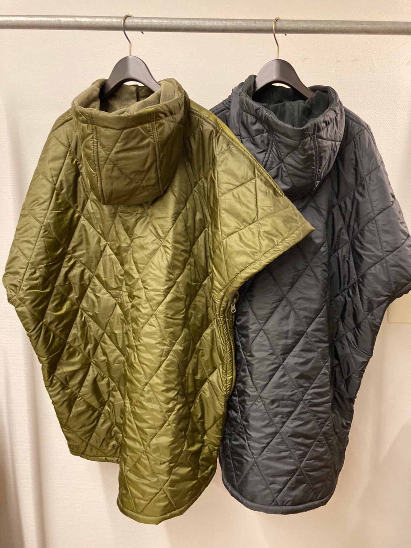 Quilting anorak Poncho