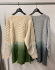 Step dyeing Fisherman Knit