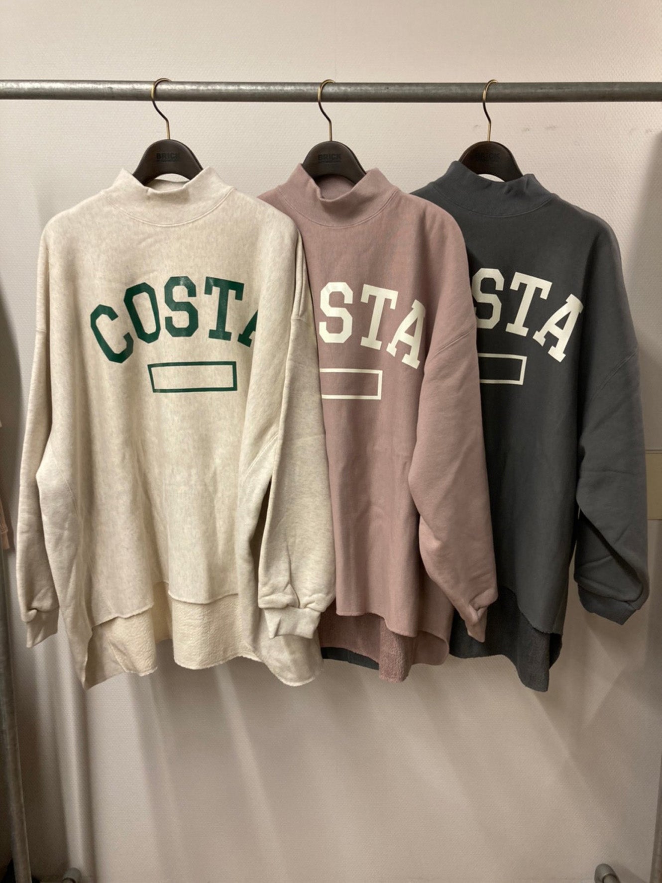 &quot;COSTA&quot; high neck sweat