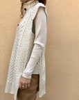 2way Aran Knit Vest