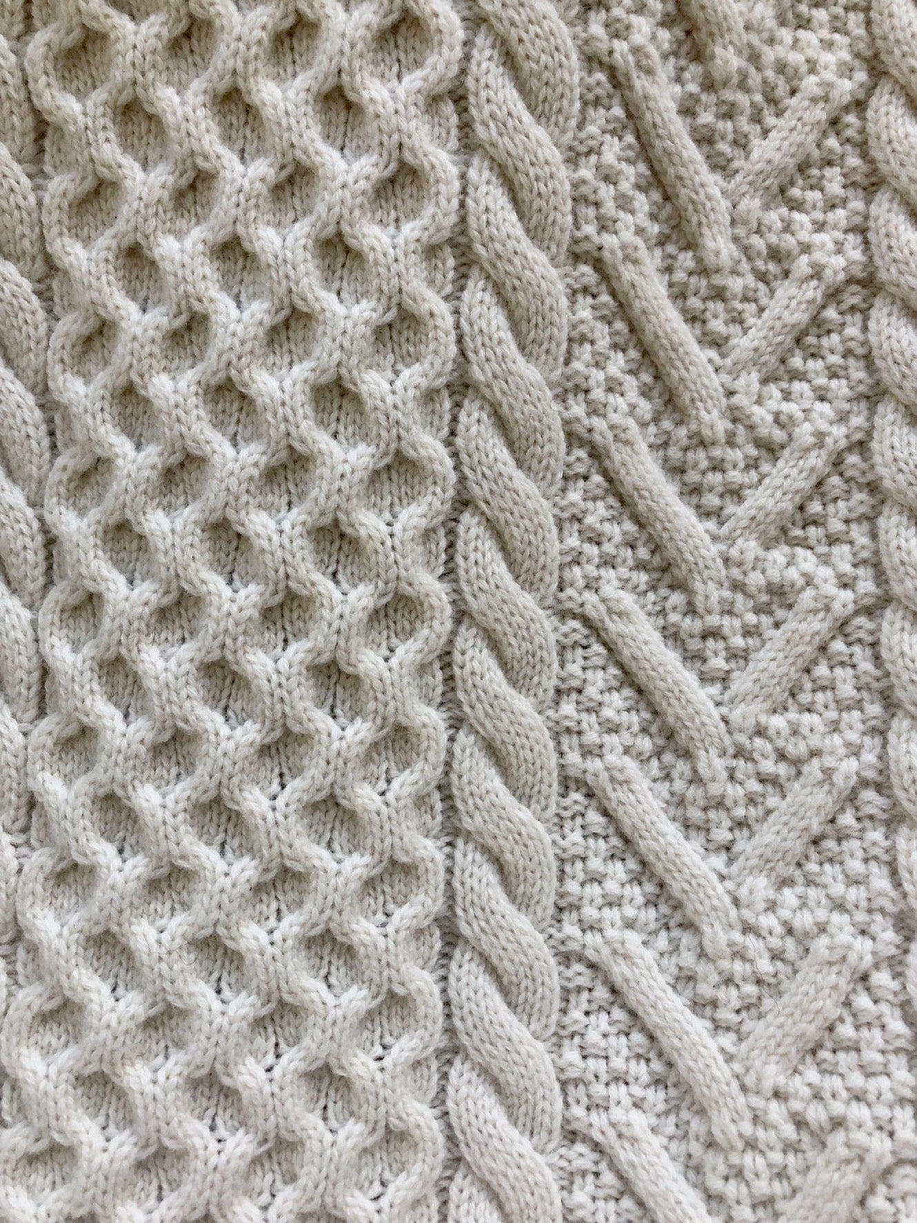 2way Aran Knit Vest